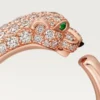 Anello Panthere De Cartier – Oro rosa, onice, smeraldi, diamanti – Cartier