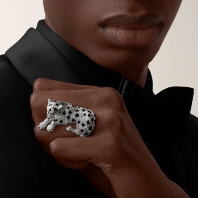 Anello Panthere De Cartier, pavé