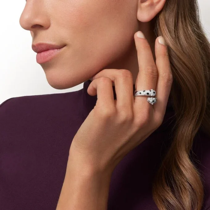 Anello Panthere De Cartier, semi-pavé