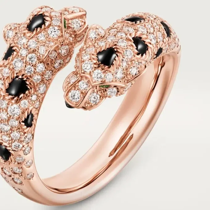 Anello Panthere De Cartier, semi-pavé