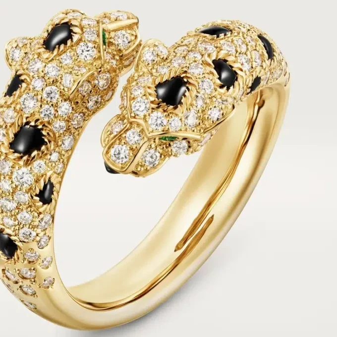 Anello Panthere De Cartier, semi-pavé