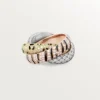 Anello Trinity, laccato, pavé