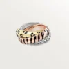 Anello Trinity, laccato, semi-pavé