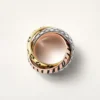 Anello Trinity, laccato, semi-pavé