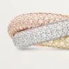 Anello Trinity, modello grande, pavé