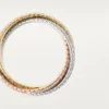 Anello Trinity, modello piccolo, pavé