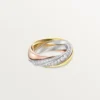 Anello Trinity, semi-pavé