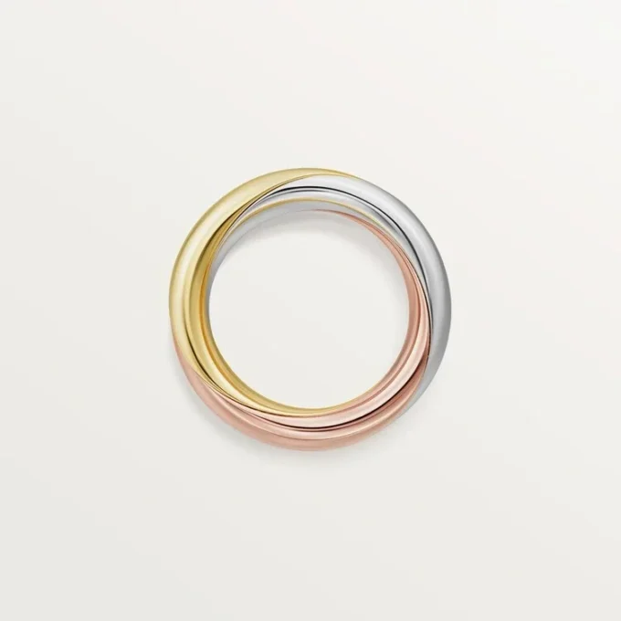 Anello Trinity, semi-pavé