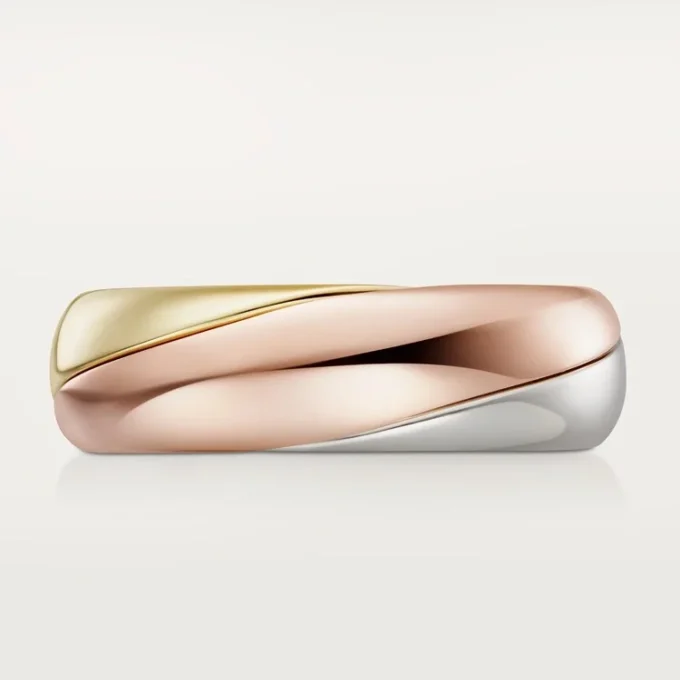 Anello Trinity, semi-pavé