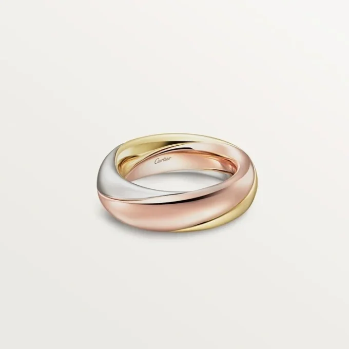Anello Trinity, semi-pavé