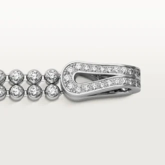 Bracciale Agrafe, diamanti taglio brillante, pavé