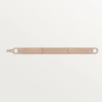 Bracciale Agrafe, modello piccolo, semi-pavé