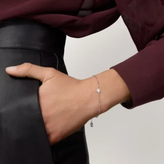 Bracciale Cartier D’amour, diamanti, modello medio