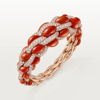 Bracciale Cartier Libre Tressage, Corallo