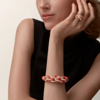Bracciale Cartier Libre Tressage, Corallo