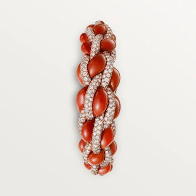 Bracciale Cartier Libre Tressage, Corallo