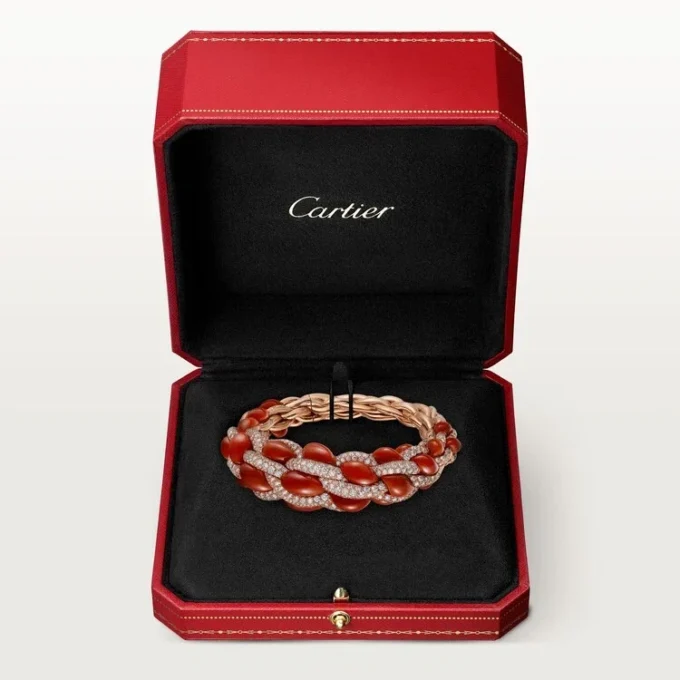 Bracciale Cartier Libre Tressage, Corallo