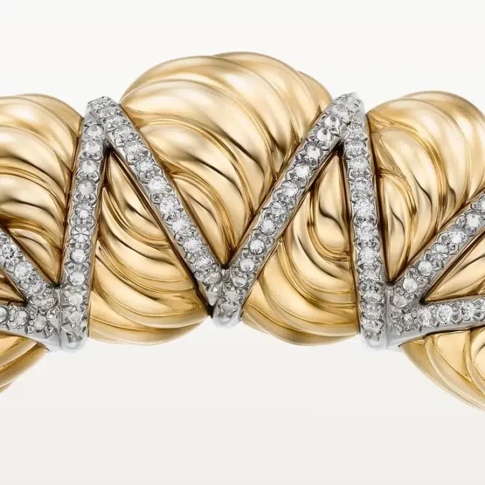 Bracciale Cartier Libre Tressage, diamanti