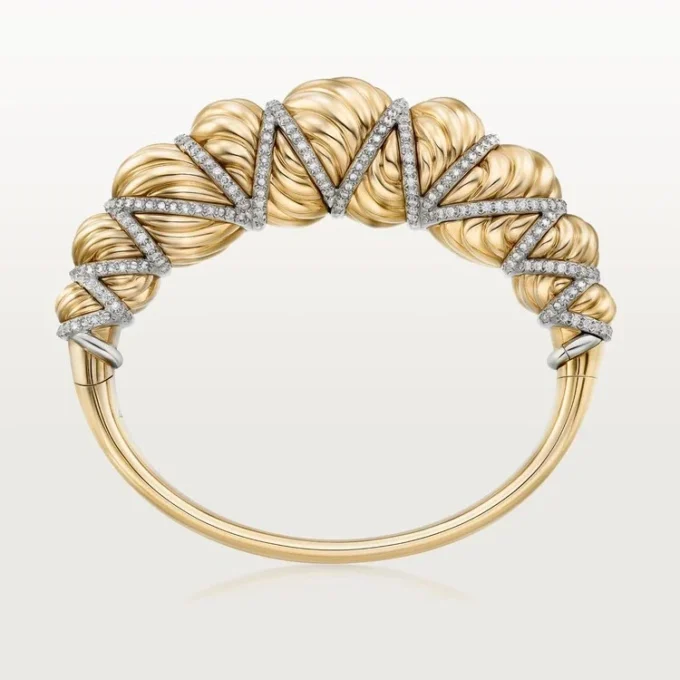 Bracciale Cartier Libre Tressage, diamanti