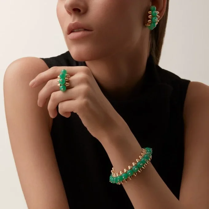 Bracciale Clash De Cartier, Crisoprasio, Modello Extra-Large