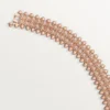 Bracciale Clash De Cartier, flessibile, a doppia fila, pavé