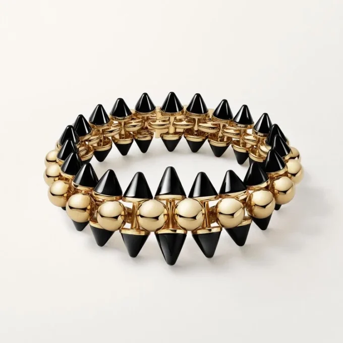 Bracciale Clash De Cartier, flessibile, modello extra-large, onice
