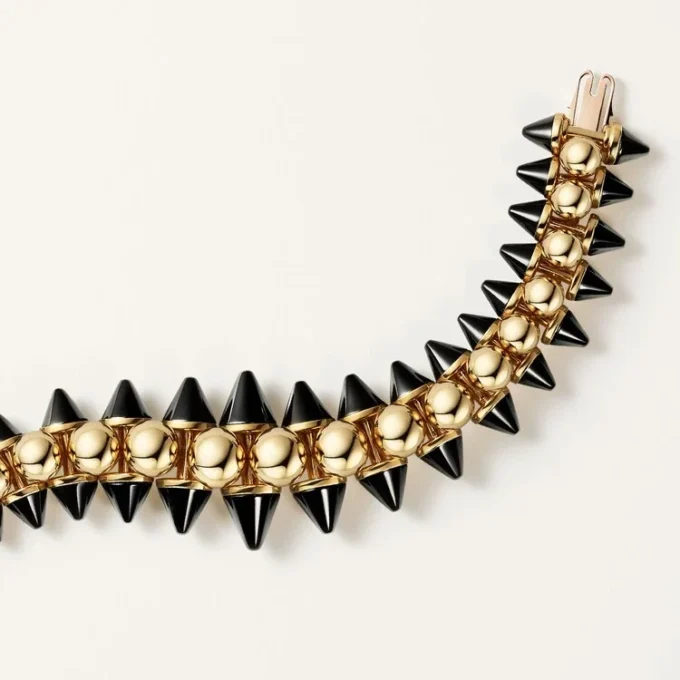 Bracciale Clash De Cartier, flessibile, modello extra-large, onice