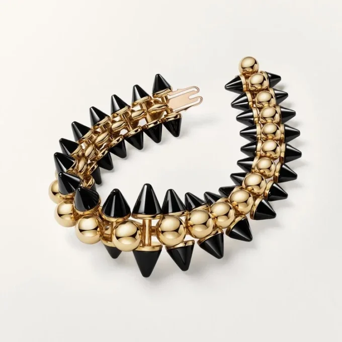 Bracciale Clash De Cartier, flessibile, modello extra-large, onice