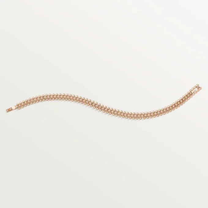 Bracciale Clash De Cartier, flessibile, modello piccolo, pavé