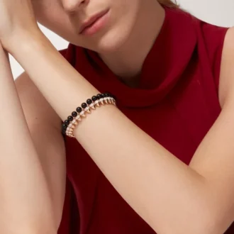 Bracciale Clash De Cartier, flessibile, onice, modello extra-large, diamanti