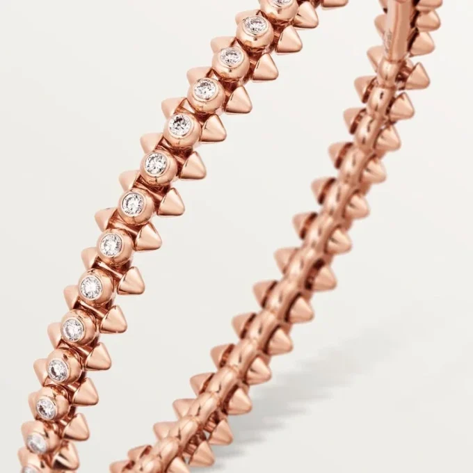 Bracciale Clash De Cartier, modello medio, diamanti