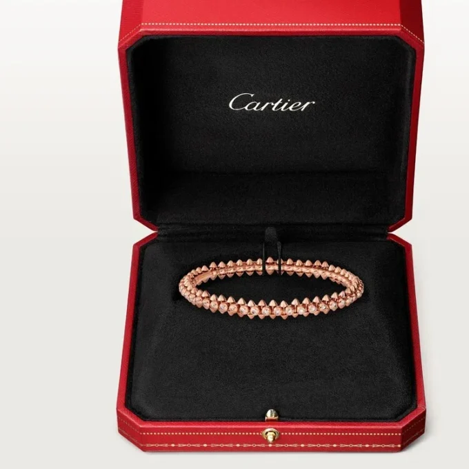 Bracciale Clash De Cartier, modello medio, diamanti