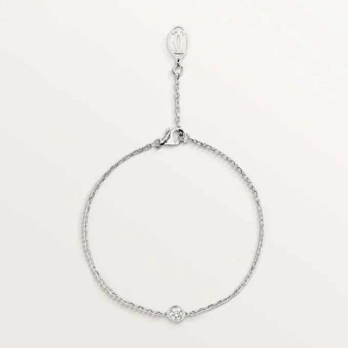 Bracciale Diamants Legers, Sm – Oro bianco, Diamanti – Cartier
