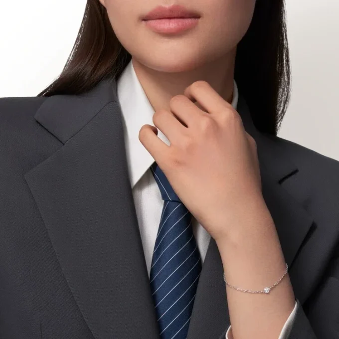 Bracciale Diamants Legers, Sm – Oro bianco, Diamanti – Cartier