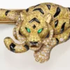 Bracciale Faune Et Flore De Cartier, diamanti gialli, arancioni e marroni, pavé