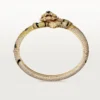 Bracciale Faune Et Flore De Cartier, diamanti gialli, arancioni e marroni, pavé