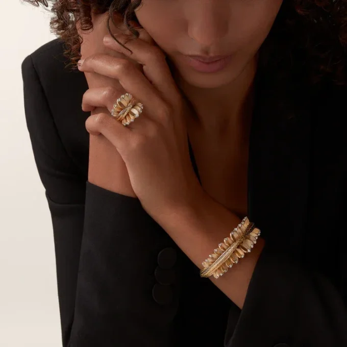 Bracciale Grain De Cafe, diamanti