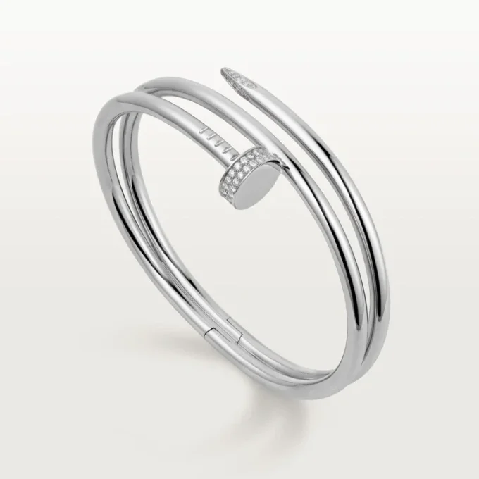 Bracciale Juste Un Clou, doppio, diamanti