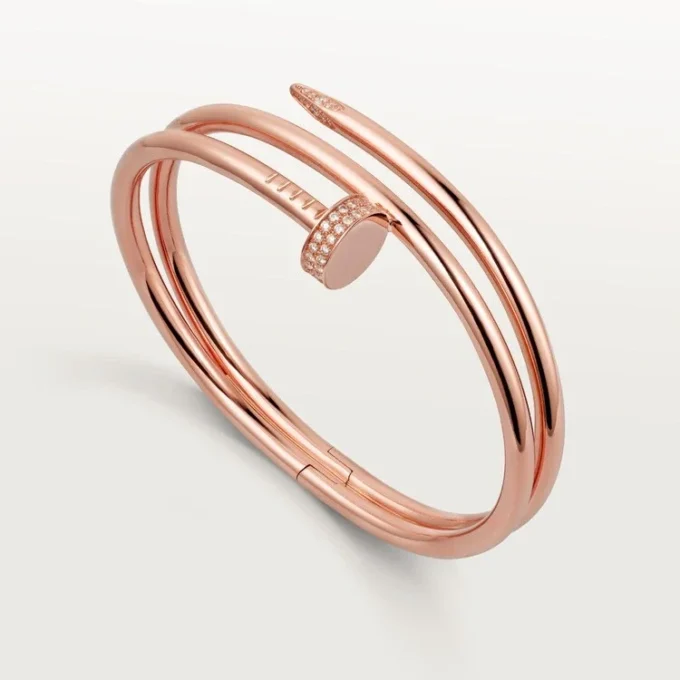 Bracciale Juste Un Clou, doppio, diamanti