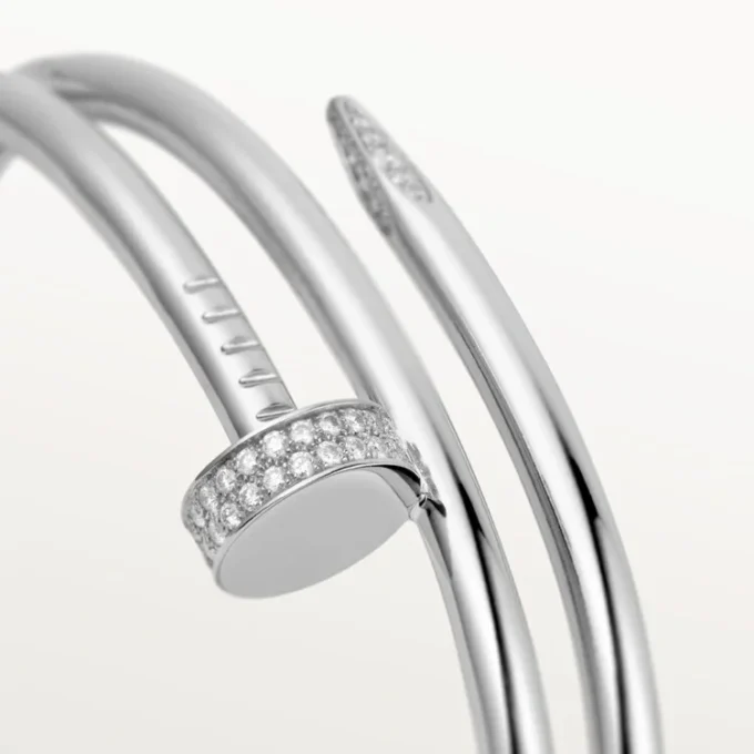 Bracciale Juste Un Clou, doppio, diamanti