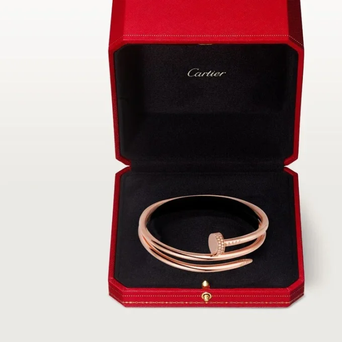 Bracciale Juste Un Clou, doppio, diamanti