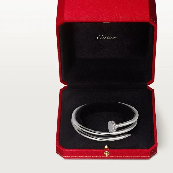 Bracciale Juste Un Clou, doppio, diamanti