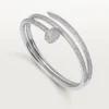 Bracciale Juste Un Clou, doppio, semi-pavé