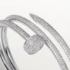 Bracciale Juste Un Clou, doppio, semi-pavé