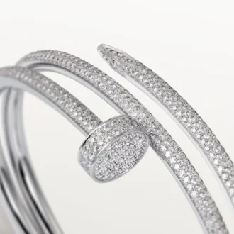 Bracciale Juste Un Clou, doppio, semi-pavé