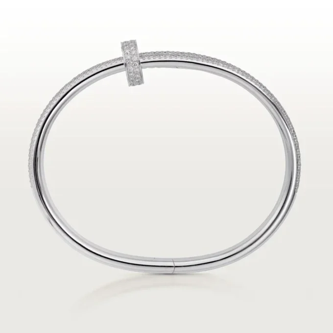 Bracciale Juste Un Clou, doppio, semi-pavé