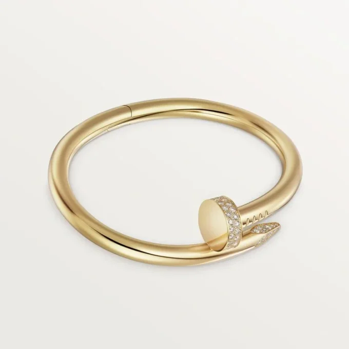Bracciale Juste Un Clou, modello grande, diamanti