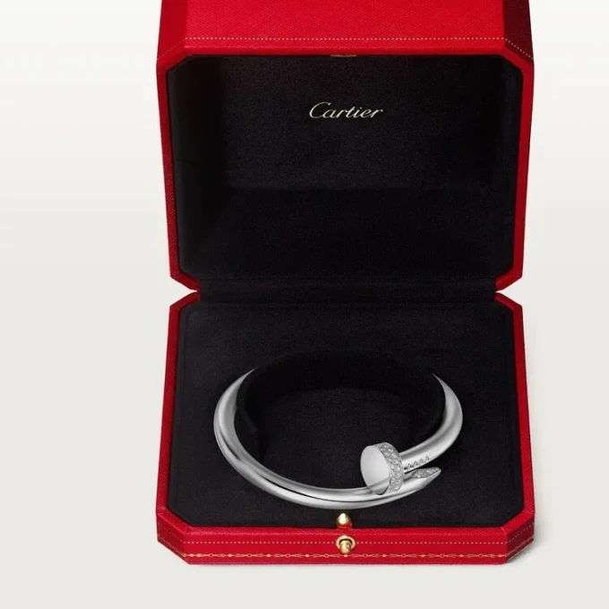 Bracciale Juste Un Clou, modello grande, diamanti