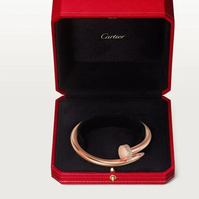 Bracciale Juste Un Clou, modello grande, diamanti