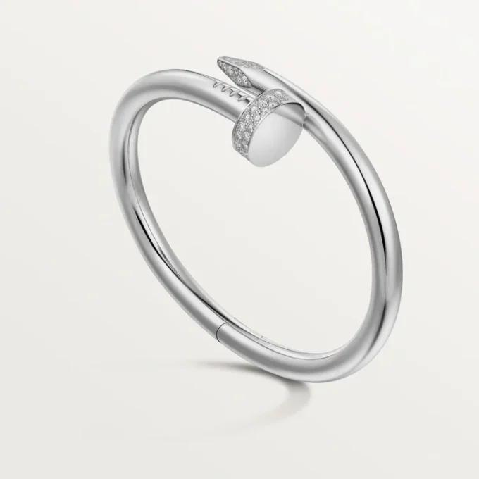Bracciale Juste Un Clou, modello grande, diamanti